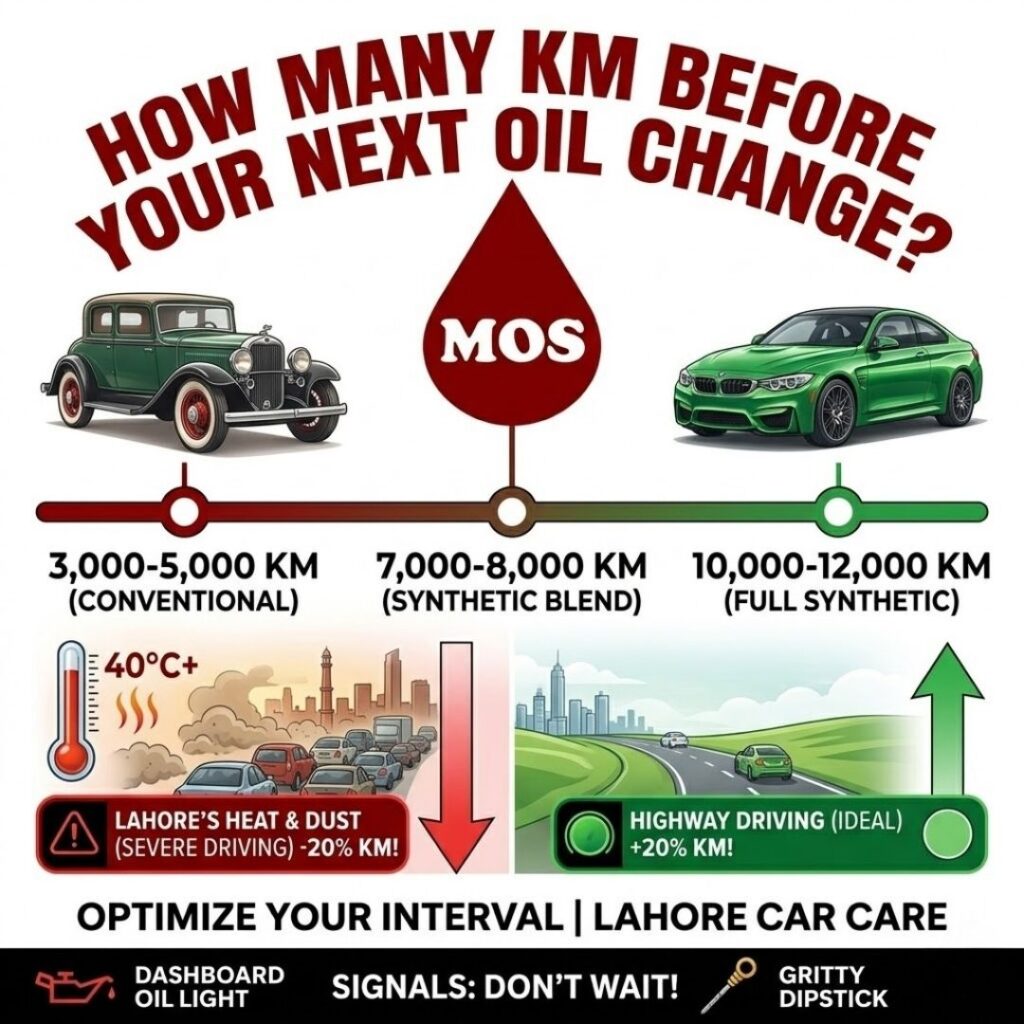 How Many KM Before an Oil Change? Lahore Car Care Guide