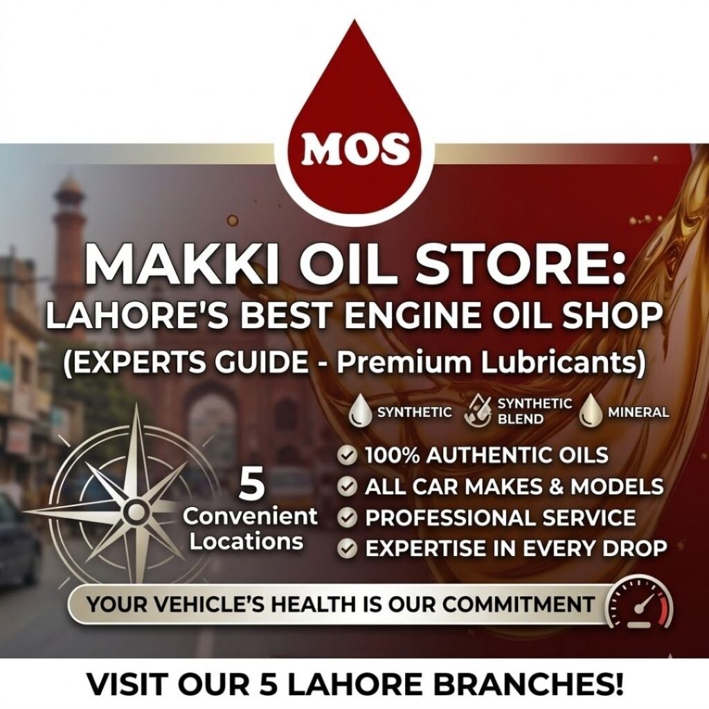 Discover why Makki Oil Store is the leading authority for engine oils in Lahore. From full synthetics to expert advice, find the best car care at our 5 branches.