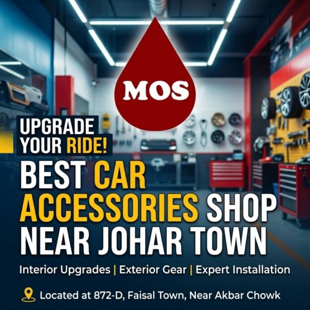 Upgrade your vehicle’s style and comfort at Makki Oil Store. Located near Johar Town, we offer premium car accessories, expert installation, and affordable pricing. Upgrade your vehicle's style and comfort at Makki Oil Store. Located near Johar Town, we offer premium car accessories, expert installation, and affordable pricing.