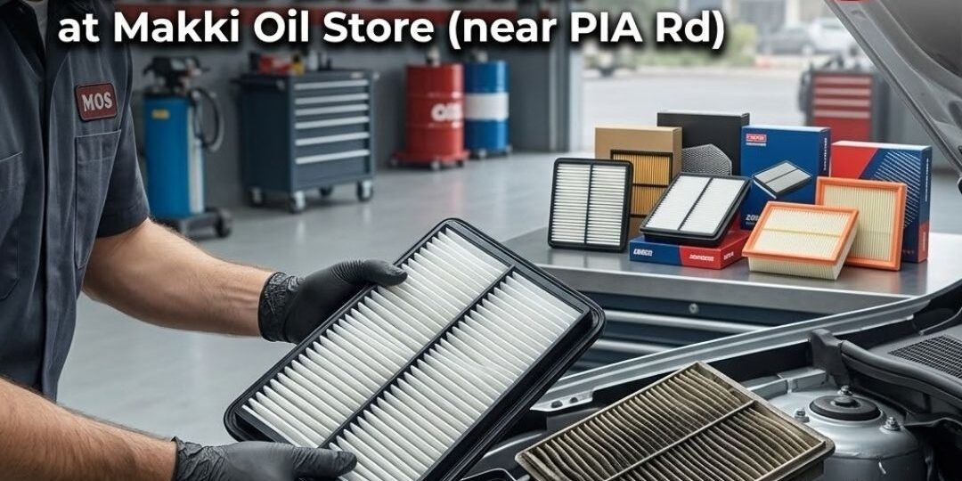 Purify your drive and protect your engine. Visit Makki Oil Store near Wapda Town for premium car air filters, expert installation, and professional maintenance.