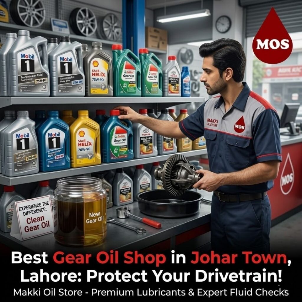 Is your transmission protected? Visit the best gear oil shop in Johar Town for premium lubricants, expert fluid checks, and total drivetrain protection.