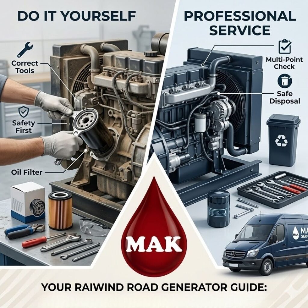 Deciding between a DIY generator filter change or hiring a pro? Learn the safety steps for Raiwind Road residents and how Makki Oil Store ensures peak performance.