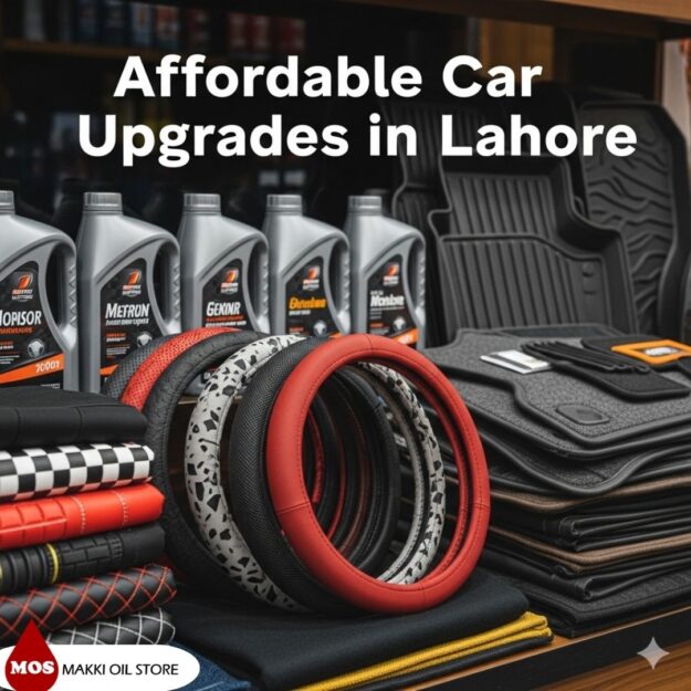 Affordable Car Accessories at the Best Shop Near PIA Road Lahore Image depicting affordable car upgrades in Lahore, highlighting options for improving vehicle features and style.