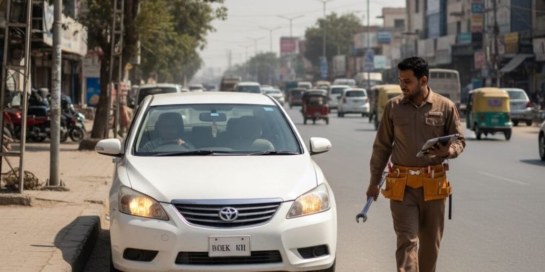 Vehicle breakdown on Defence Road; Mark Oil offers a quick fix. Remain calm, help is close at hand.