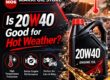 20W40 for hot weather