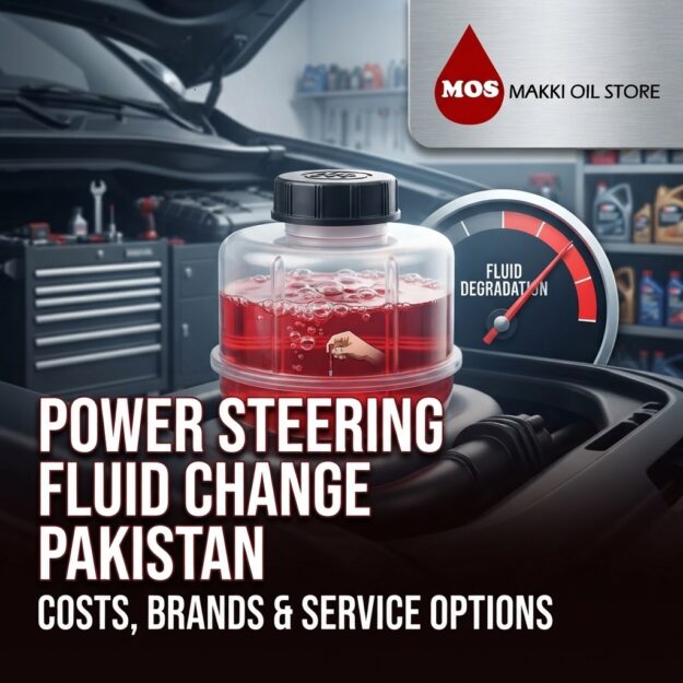 Power steering gear oil change service prices in Pakistan