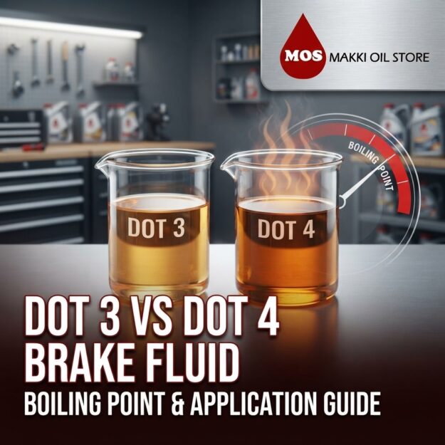 Difference between DOT 3 and DOT 4 brake fluid