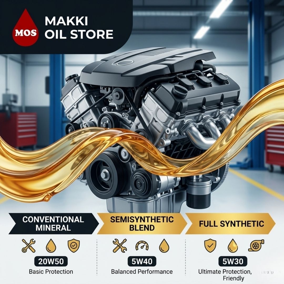 What kind of oil is used in car engines?